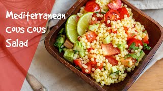 How to Make Mediterranean Couscous Salad [upl. by Elauqsap877]