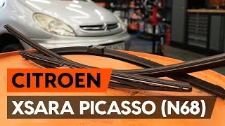 How to change wipers blades  window wipers CITROEN XSARA PICASSO N68 TUTORIAL AUTODOC [upl. by Aleda893]