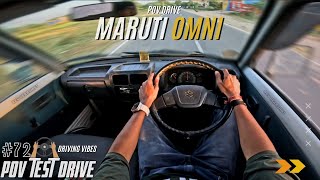 2019 MARUTI SUZUKI OMNI  800CC 34BHP  POV Drive 72  VAN  4K  REV GEARSHIFT marutiomni van [upl. by Halverson]