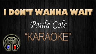 I DONT WANNA WAIT  Paula Cole KARAOKE Original Key [upl. by Eitsym]