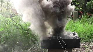 TV cathode ray tube explodes [upl. by Eixid]