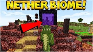 HOW TO GET THE INFECTED NETHER BIOME IN THE MINECRAFT OVERWORLD [upl. by Atinuhs]