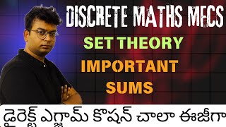 Btech discrete maths MFCS unit 2 set theory discretemathematics [upl. by Dodd]