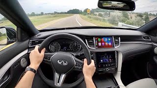 2022 Infiniti QX55 Essential AWD  POV Driving Impressions [upl. by Julissa]