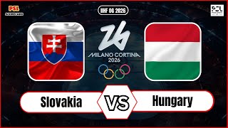 Hungary vs Slovakia  IIHF Olympic Games 2026  Ice Hockey Live Score [upl. by Valenta71]