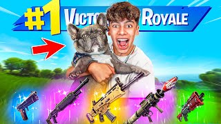 Letting my PUPPY Pick my LOOT in Fortnite [upl. by Araf]