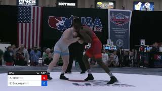 87 Kg Semis  Alan Vera New York Athletic Club Vs Zachary Braunagel Illinois Regional Training C [upl. by Stephie]