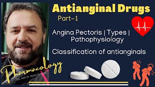 Pharmacology of Antianginal Drugs Part1  ANGINA TYPES  PATHOPHYSIOLOGY  CLASSIFICATION OF DRUGS [upl. by Ginnie]