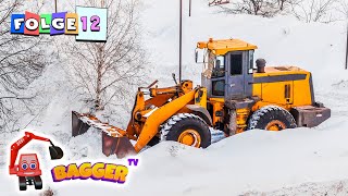 🎅🏻 WichtelBagger für Kinder 🎄 Bagger im Schnee Winterdienst Schneepflug und mehr [upl. by Downall]