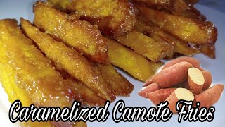 Caramelized Camote Fries  Kamote Fries  Pang Negosyo  Pang Miryenda [upl. by Sonitnatsnoc718]