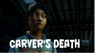 Carvers Death  The Walking Dead Season 2  Episode 3 In Harms Way [upl. by Dylan]