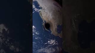 Size comparison between Earth 🌍 and Black hole 🕳️ viralvideo earth space universe universe786 [upl. by Jotham]