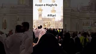 azaan e maghrib kaaba love youtubeshorts mecca live azaan trendingshorts [upl. by Huoh]