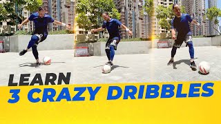 LEARN 3 DRIBBLING SKILLS  MY FAVORITES  TO KILL A DEFENDER [upl. by Eerual]