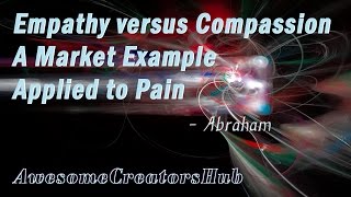 Abraham Hicks Empathy versus Compassion  A Market Example Applied to Pain [upl. by Atsed]