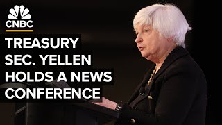 Treasury Sec Yellen on her priorities for the IMF and World Bank spring meetings — 41624 [upl. by Oenire956]