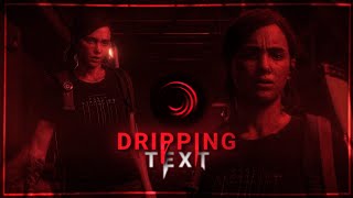 dripping text tutorial on alight motion Preset [upl. by Oznerol]