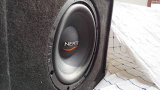 Hertz Es250 500 watt 250 rms 4 ohm subwoofer test [upl. by Yanaton]