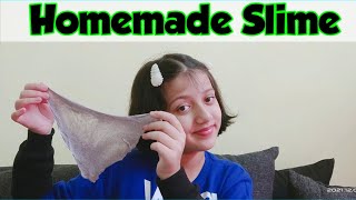 DIY How To Make A No Borax No Activator Glittery SlimeHomemade Glittery SlimeSaanvis Wonderland [upl. by Eirotal142]