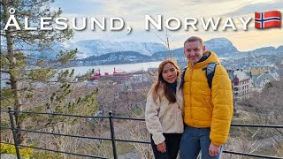 EXPLORING NORWAYS BEAUTY ALESUND  AKSLA VIEWPOINT  TRAVEL VLOG [upl. by Asilad758]