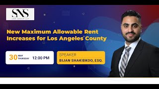 New Maximum Allowable Rent Increases for Los Angeles County [upl. by Ymaral]