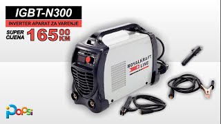 Aparat za varenje inverter 300A  Royal Kraft [upl. by Nyletak241]