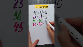 IQ test Can you solve shorts maths trending [upl. by Sitoeht]