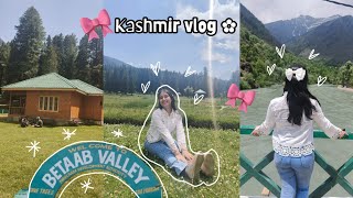 KASHMIR VLOG🌷⛰️ Pahalgam  Betaab valley  Aru valley  temple and shikara rides ✨ [upl. by Aleahc]