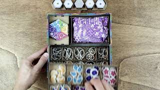 Reboxing Calico Board Game Insert Organizer  The Dicetroyers [upl. by Akiret]