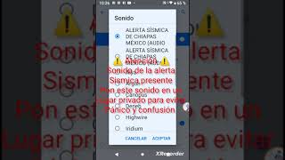 Tutorial de como poner tu propio sonido de alarma sismica En Sismo detector😄leer descripción [upl. by Reppep]