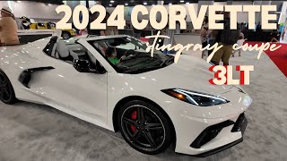 2024 Corvette Stingray Coupe 3LT “Arctic White” JAW DROPPING WalkAround [upl. by Aem819]