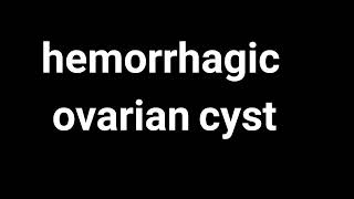 hemorrhagic ovarian cystultrasound case [upl. by Ahseit]