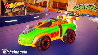 HOT WHEELS UNLEASHED – New Car Michelangelo – TMNT – Pass Vol 2 [upl. by Lehcear40]