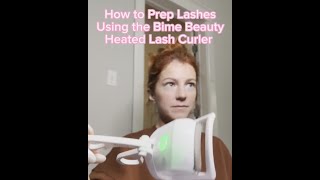 How to Prep Lashes Using Bime Beauty Heated Lash Curler [upl. by Gauntlett428]