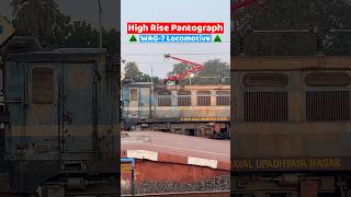 High Rise Pantograph WAG7 Locomotive 🚂 shortvideo shots wag7 [upl. by Jessie]