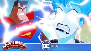 Superman The Animated Series  Livewires Shocking Origin  dckids [upl. by Eimilb]