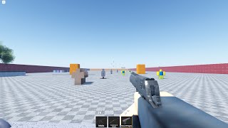 Roblox game Gun Testing gameplay  Vip link in desc [upl. by Atinad]