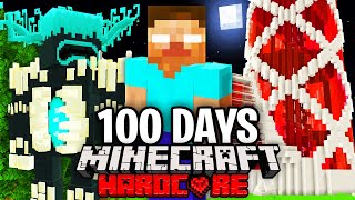 I Survived 100 Days as HEROBRINE in Hardcore Minecraft Heres What Happened [upl. by Atela]