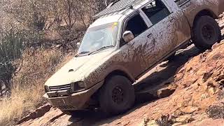 Mitsubishi Colt 4x4 on the steepest section of rust de winter mountain [upl. by Kermie856]