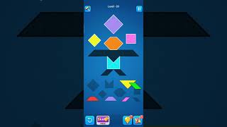 tangram polygrams puzzle gameplay level 20 [upl. by Stanfill]