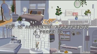 TOP 15 AESTHETIC APARTMENTS  PROPS ID  SAKURA SCHOOL SIMULATOR [upl. by Nathan]