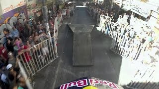 GoPro View Tomas Slaviks Savage Urban DH Mountain Bike Run at Valparaíso [upl. by Ahtennek186]