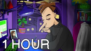 theres a platypus controlling me but its lofi 1 HOUR LYRIC VIDEO [upl. by Aliuqehs]