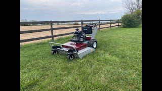 POWER DOG GRAZER official launch 48 Inch Walk Behind Brush Mower [upl. by Ilahtan]