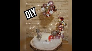 DIY Weihnachtsdeko mit Christbaumkugeln selber basteln  Schwebende Christbaumkugeln  Geschenk Idee [upl. by Ogirdor]