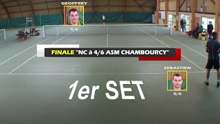 Geoffrey 46 vs Sébastien 56  Finale NC a 46 ASM Chambourcy  1er set  30042016 [upl. by Fulmis]