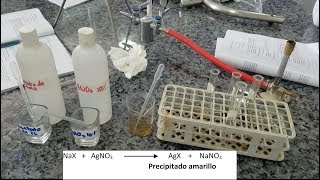 Experimento 2 parte 4  Identificación de Halógenos en Sustancias Orgánicas [upl. by Gabriell]