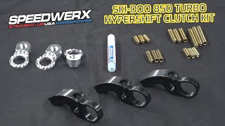 Speedwerx Hypershift Clutch Kit  SkiDoo 850 Turbo [upl. by Nymrak869]