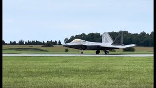 F22 미공군 캐나다 런던에어쇼 초근접 촬영Raptor Aggressive Demo Full Length 2023 London Airshow ON [upl. by Erehpotsirhc526]