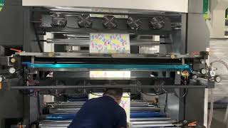 4 Colors Flexo Printing Machine for non woven printing [upl. by Landon]